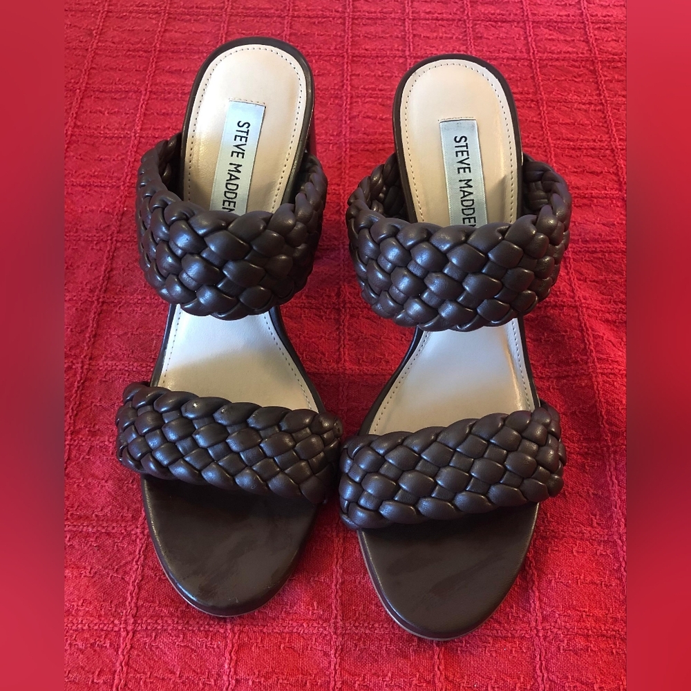 Steve Madden Brown Braided Women's Sandals